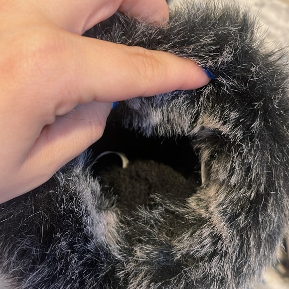 Winter boots with fur black - Picture 5 of 6
